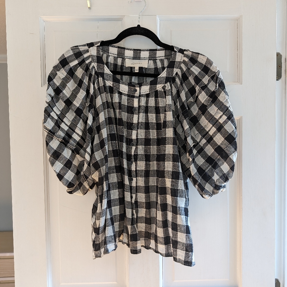 Gingham blouse from The Great
